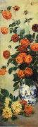 Claude Monet Dahlias oil painting artist